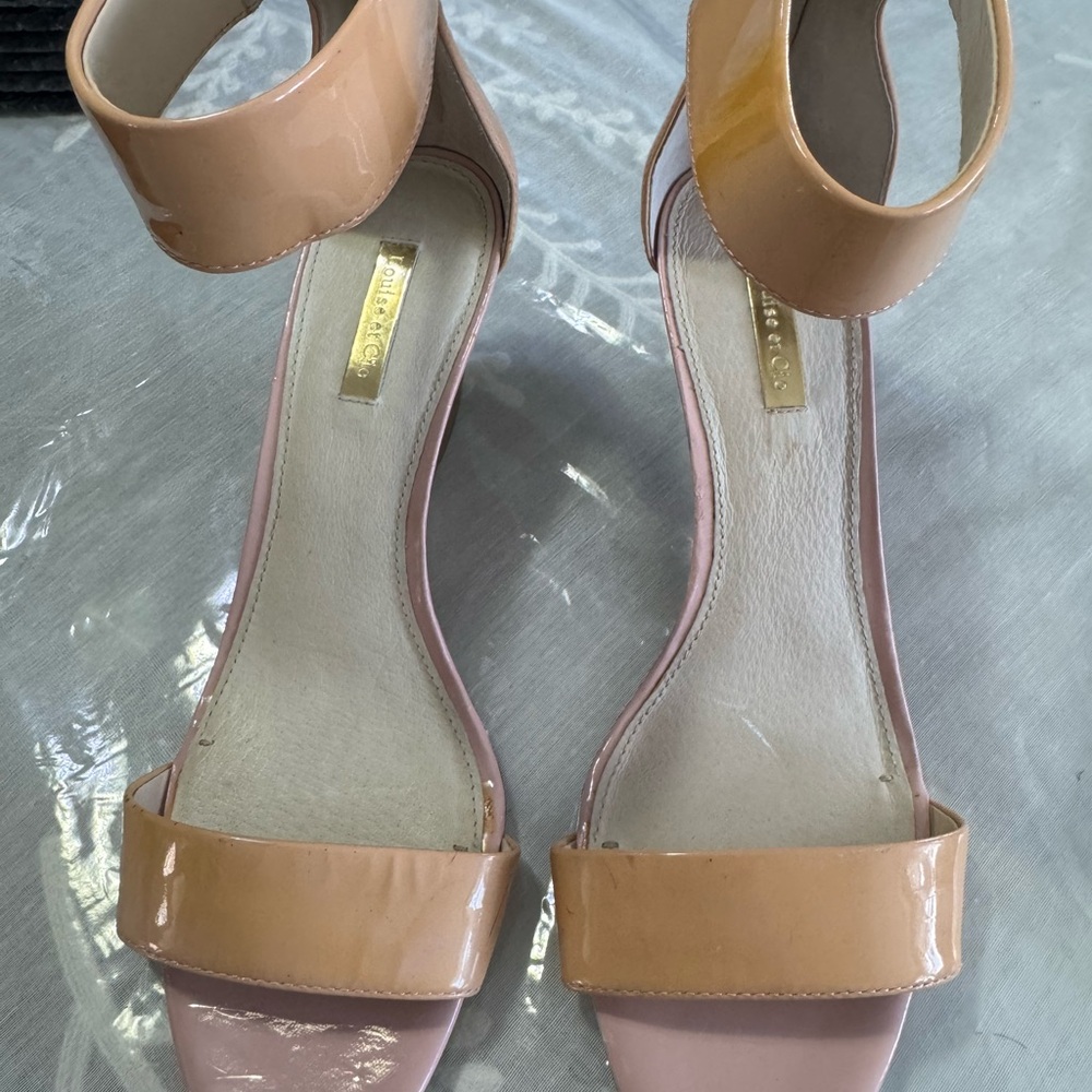 Louise et Cie Tan and Pink Heels